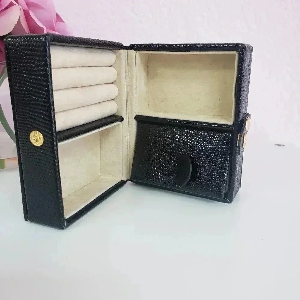 Square Black Mini Jewelry Organizer